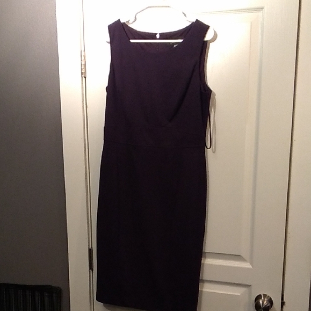 Elegant Purple Sleeveless Dress